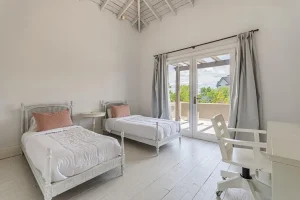 Dormitorio doble Casa Estilo Tailandés lago rapel