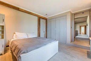Dormitorio principal Casa Estilo Tailandés lago rapel